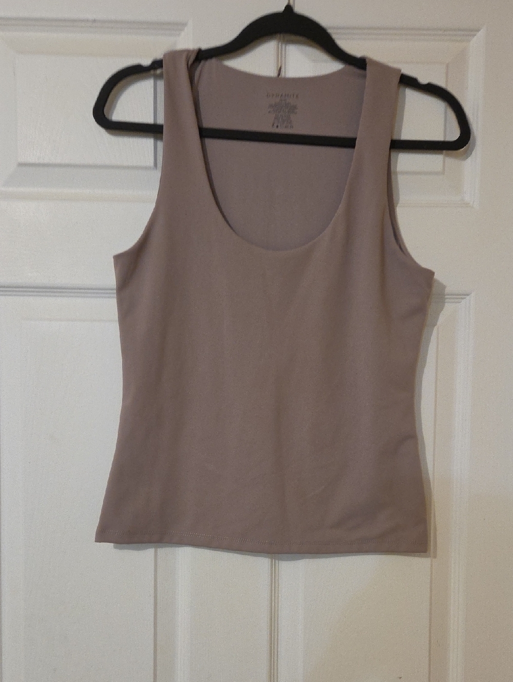 Dynamite Taupe Scoop Neck Tank